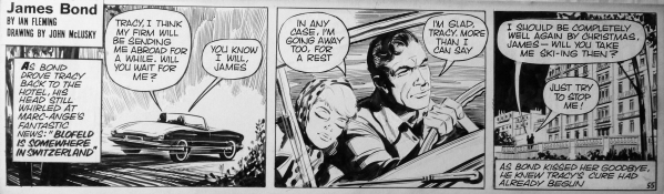 james bond comic art daily express john mclusky